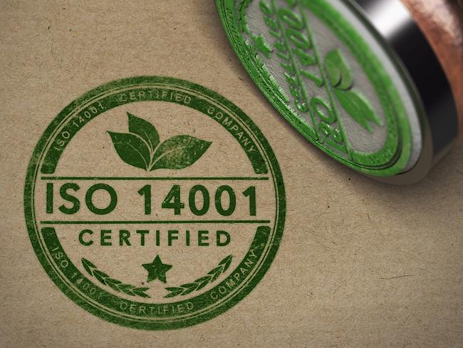 <span>Takläggare som innehar ISO 14001</span>
